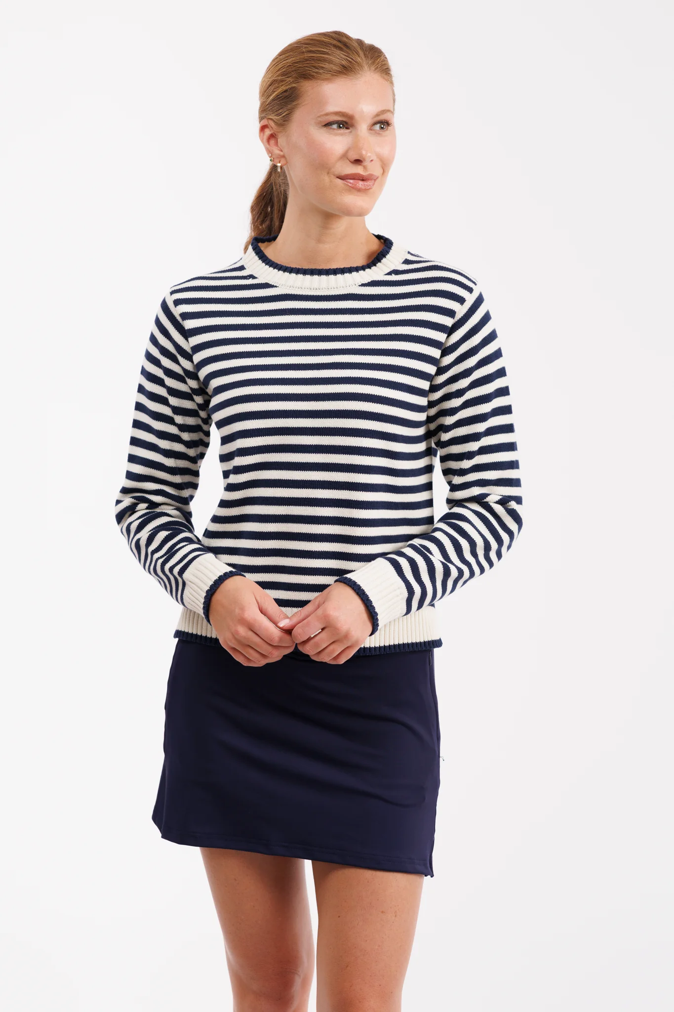 Autumn Sweater - Navy/Cream - Image 5