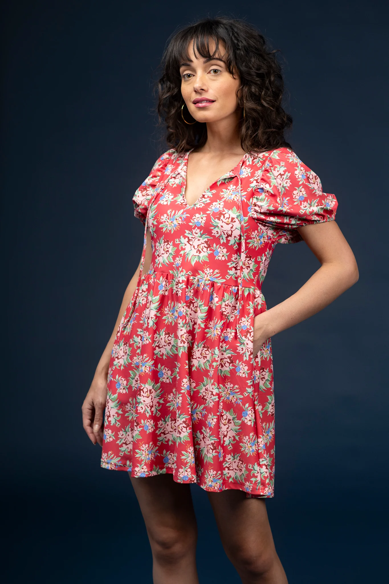 Cecily Dress - Geranium Pot - Image 4