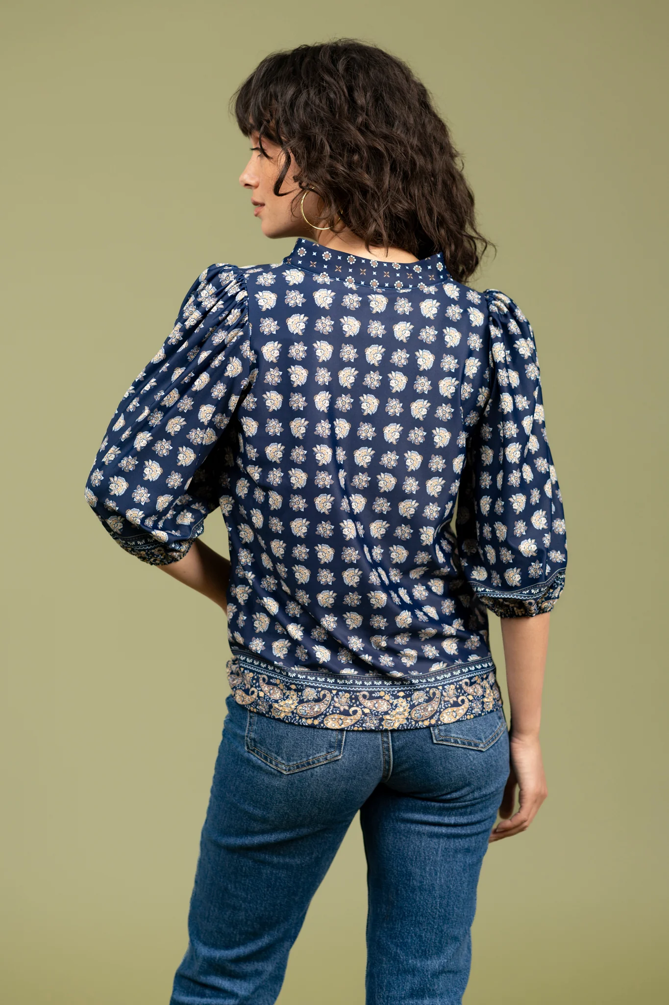 Eliza Top - Flora Paisley Multi - Image 4
