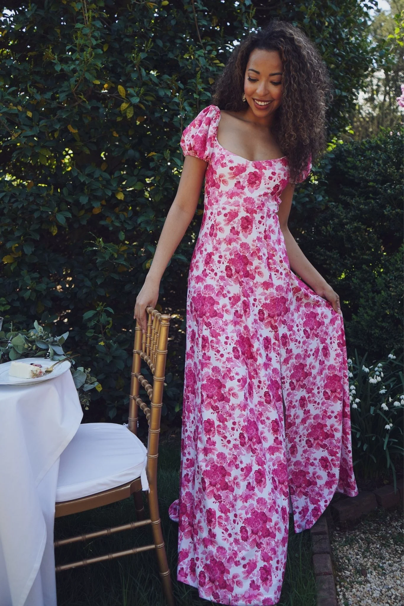 Elizabeth Dress - Raspberry Chateau - Image 3