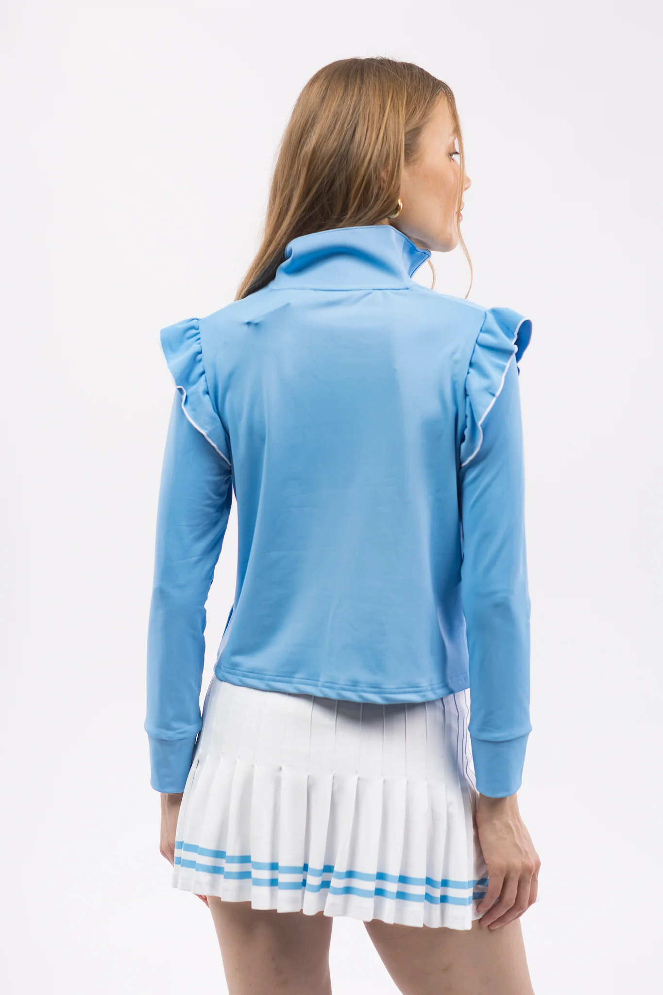 Grayson 1/4 Zip Pullover - North Carolina Blue - Image 6