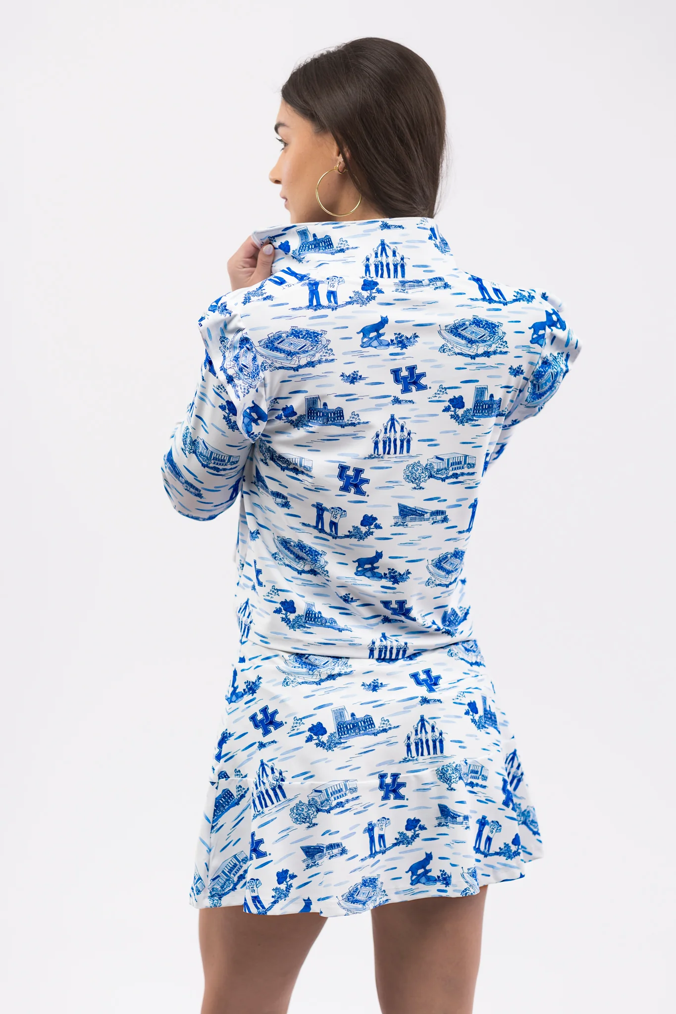 Grayson 1/4 Zip Pullover - Kentucky Toile - Image 4