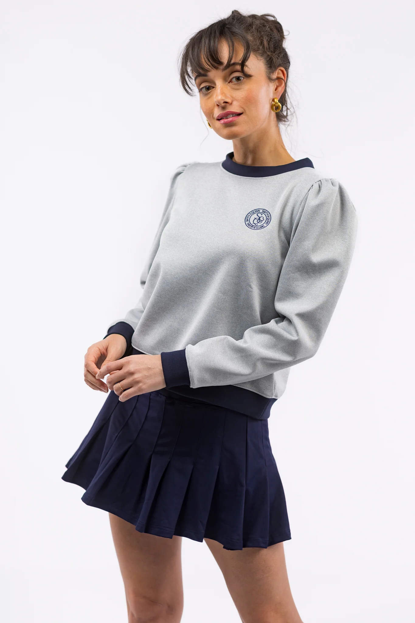 Grey Skort - Navy - Image 3