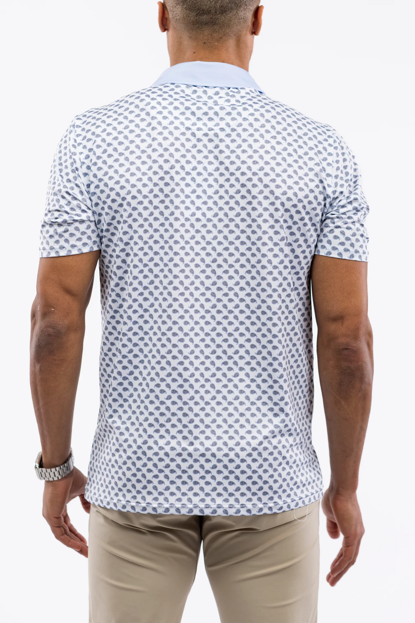 Harvey Polo - Mist Paisley - Image 5