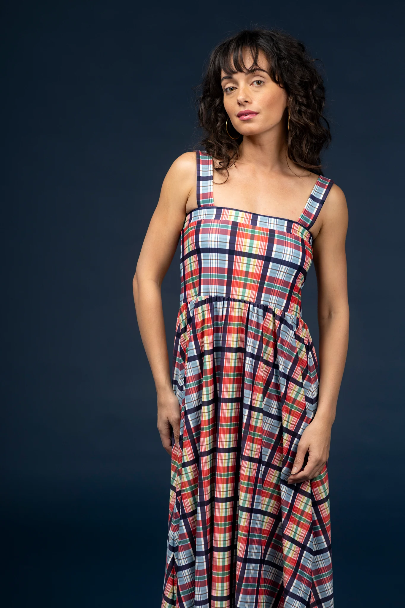 Heather Dress - Coastal Plaid - Image 5