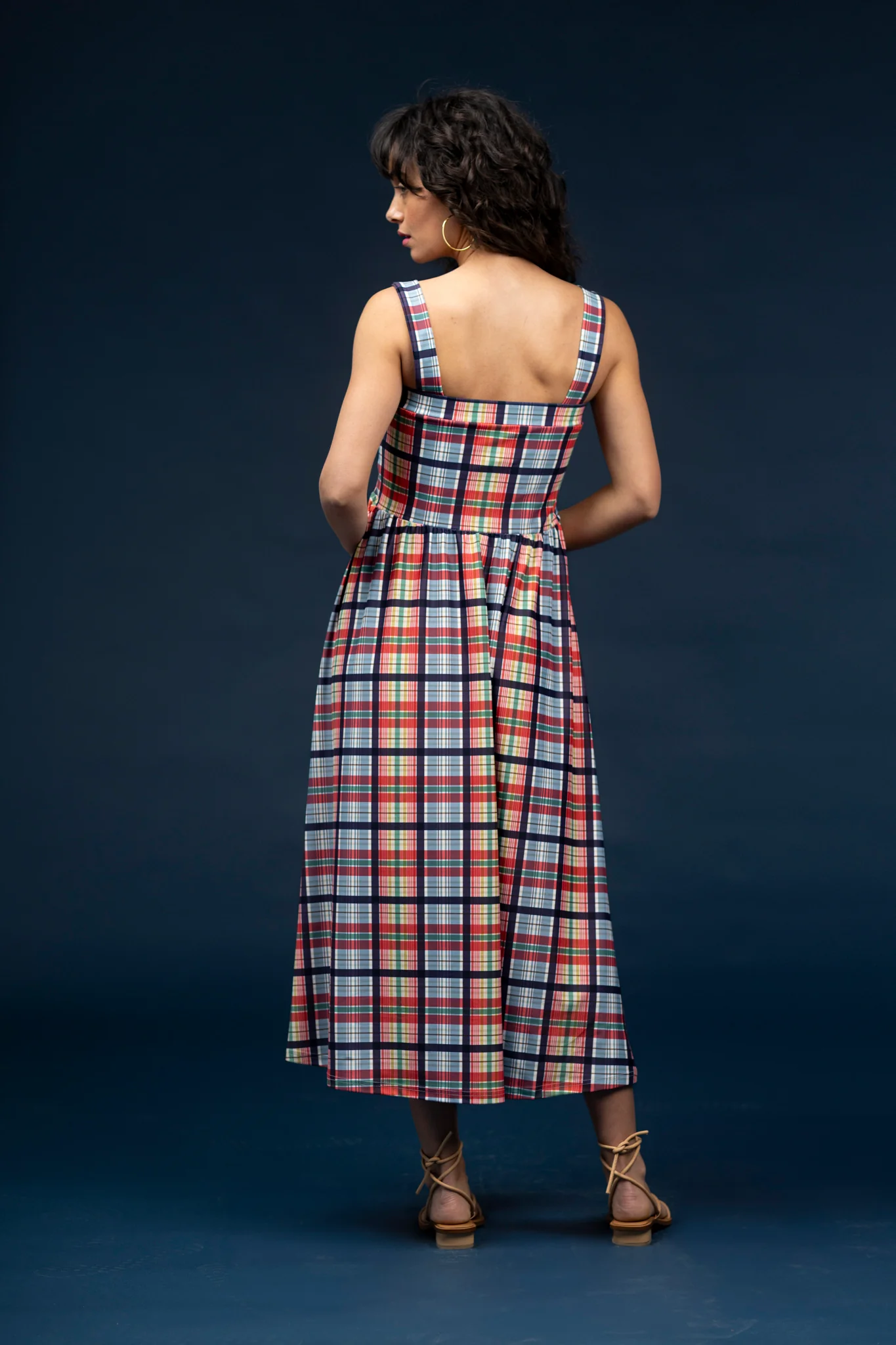 Heather Dress - Coastal Plaid - Image 6