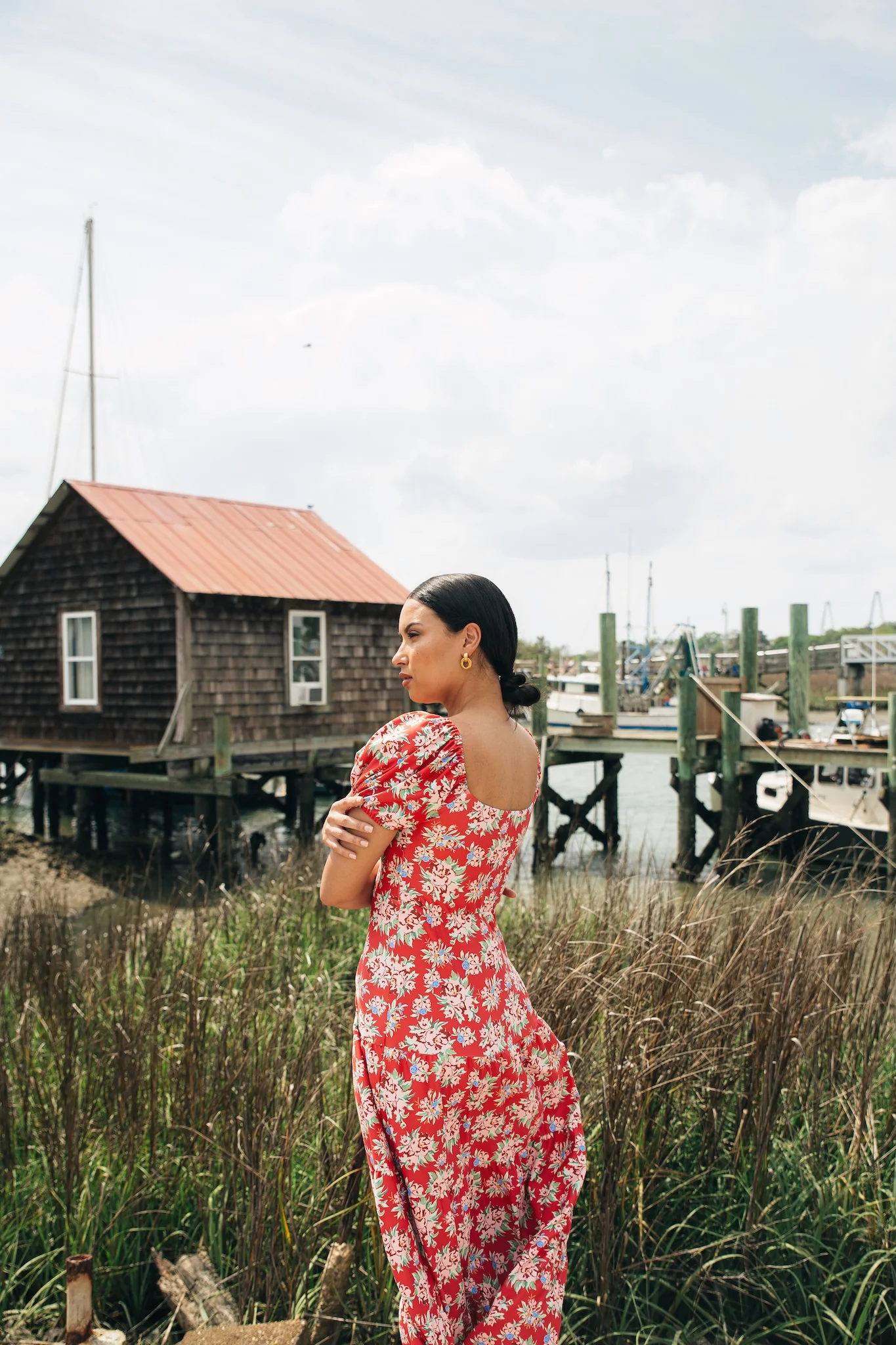 Heidi Dress - Geranium Pot - Image 4