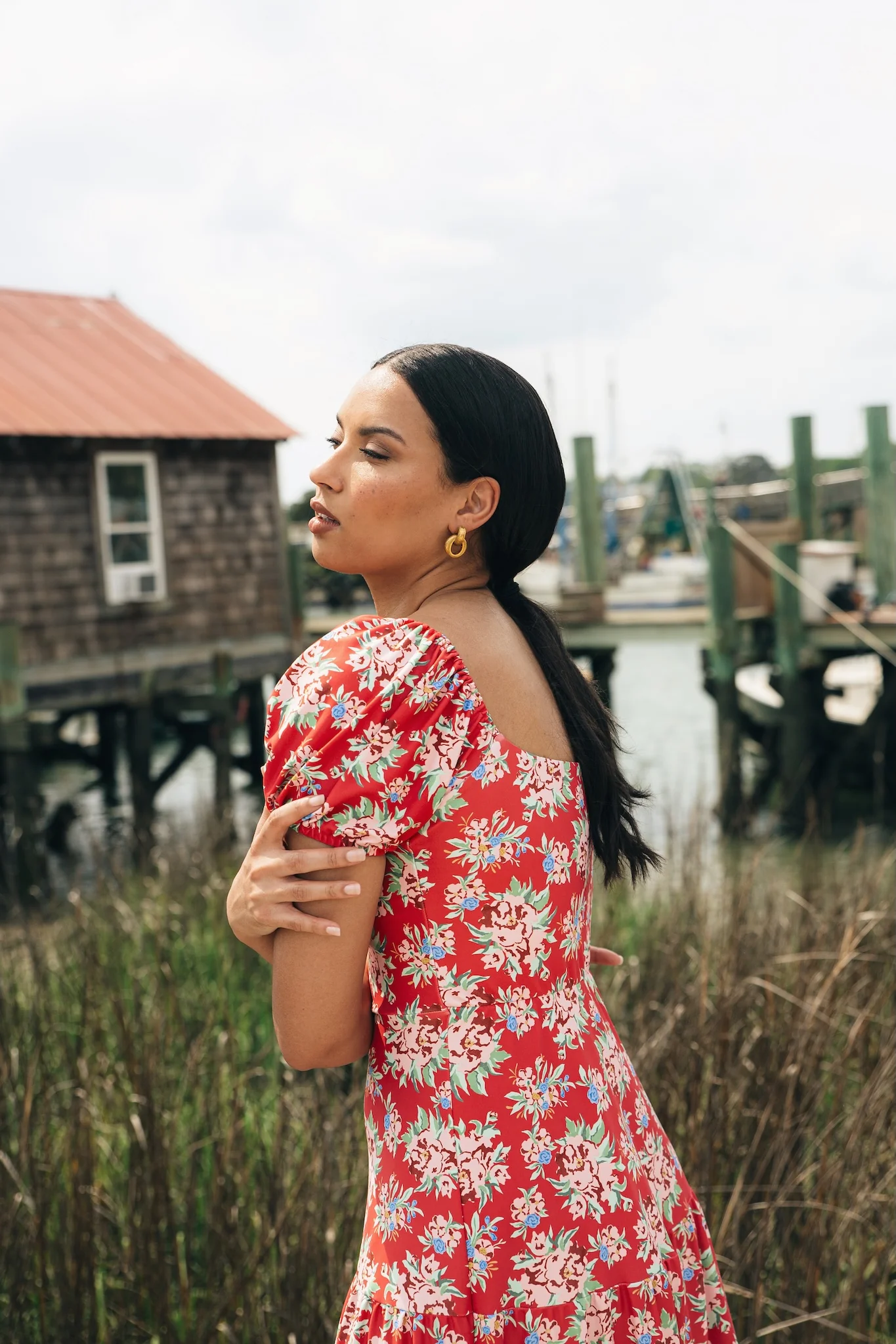 Heidi Dress - Geranium Pot - Image 5