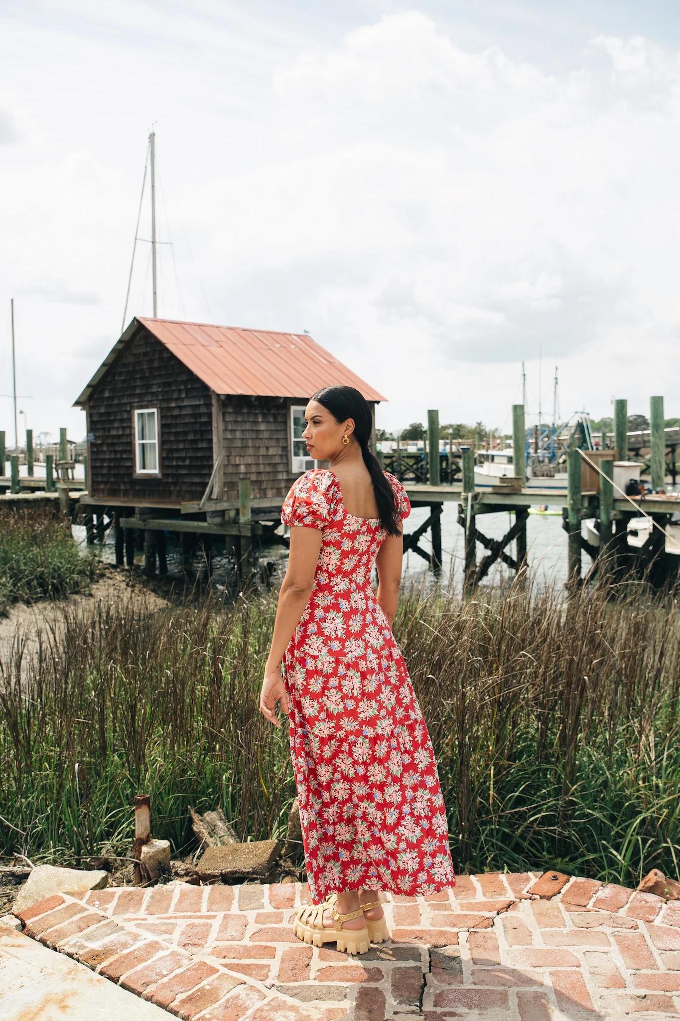 Heidi Dress - Geranium Pot - Image 8