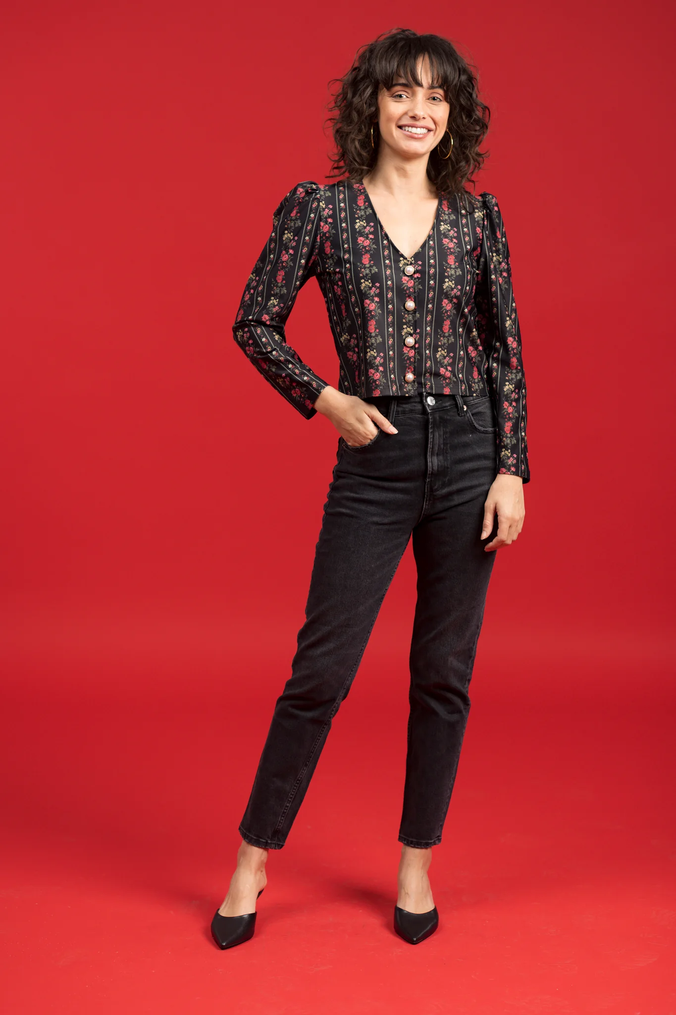 Jackie Top - Onyx Garden - Image 3