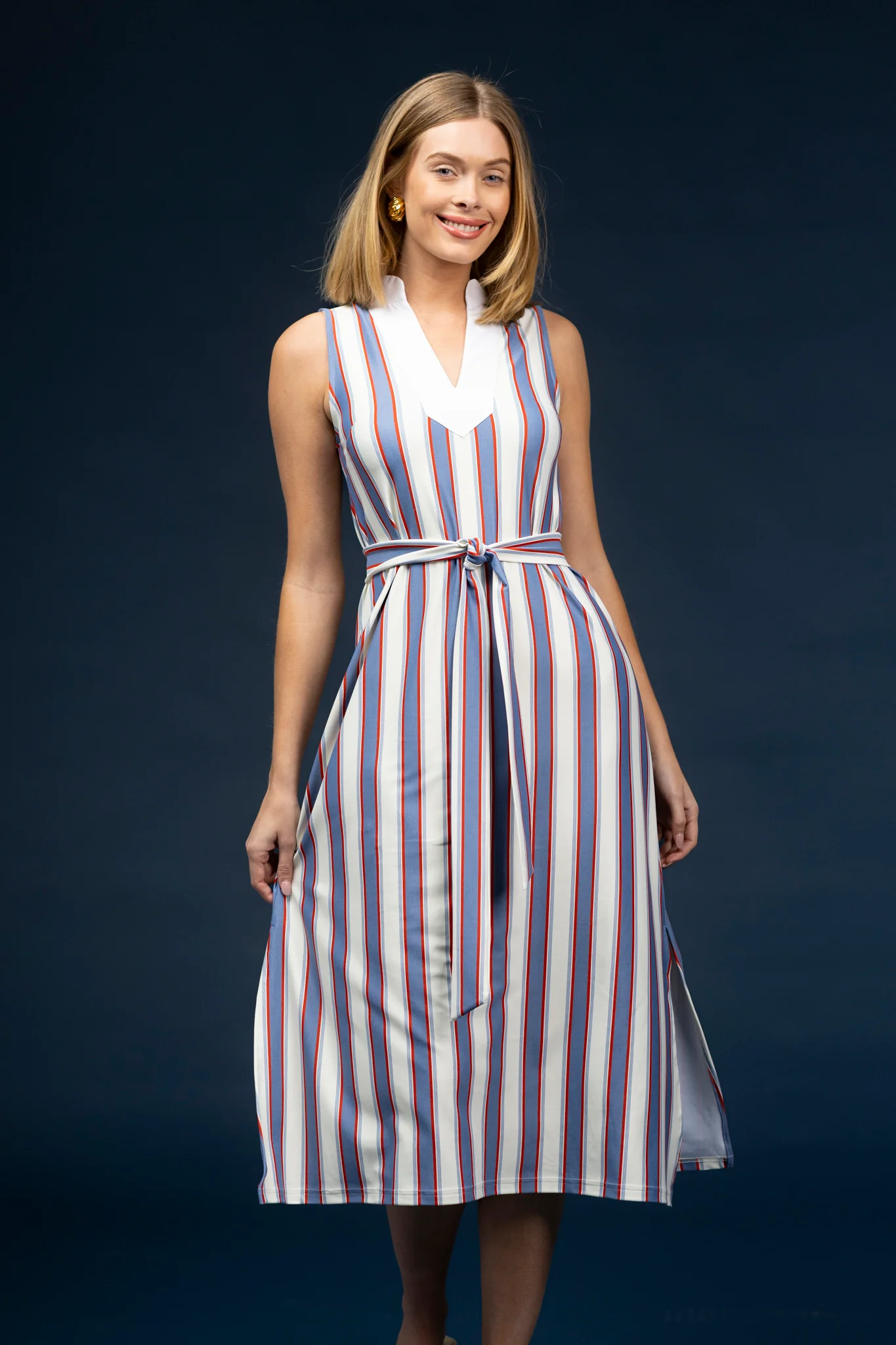 Paige Dress - Cottage Stripe - Image 3
