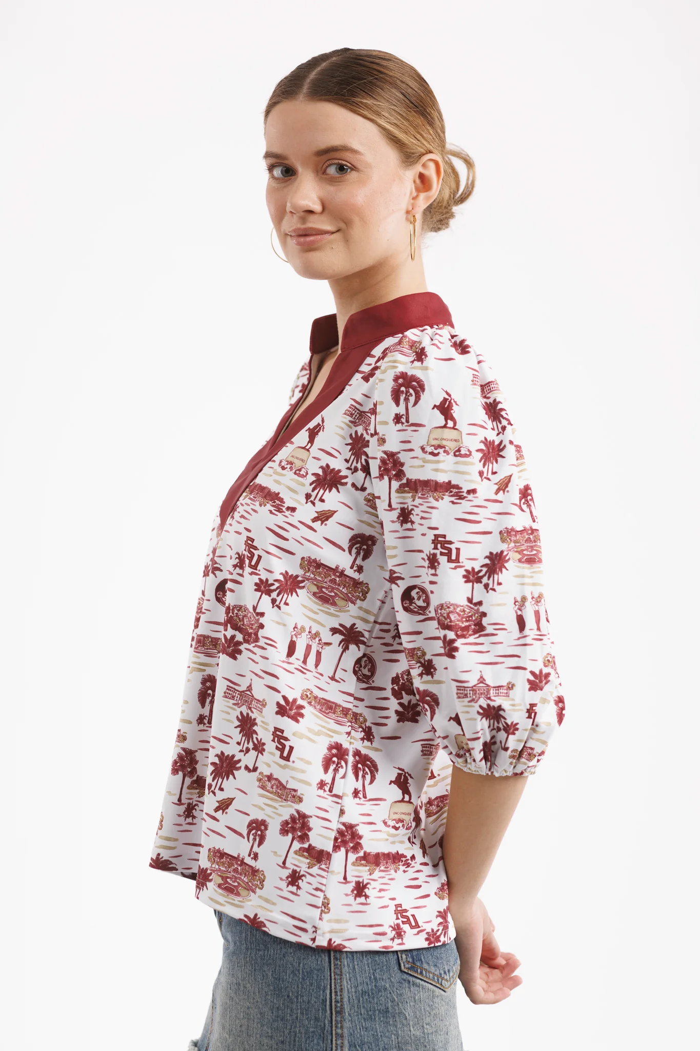 Eliza Top - Florida State Toile - Image 3