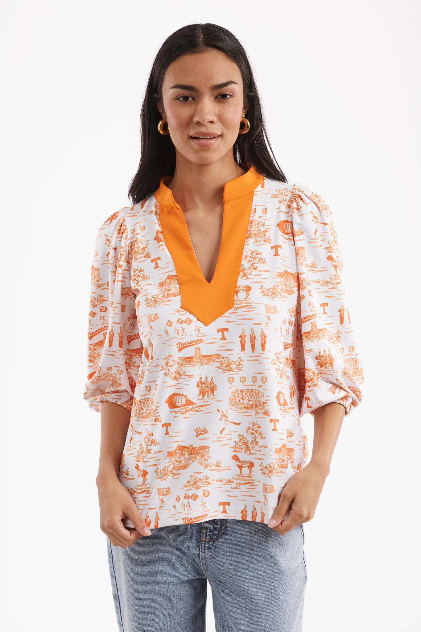 Eliza Top - Tennessee Toile - Image 3
