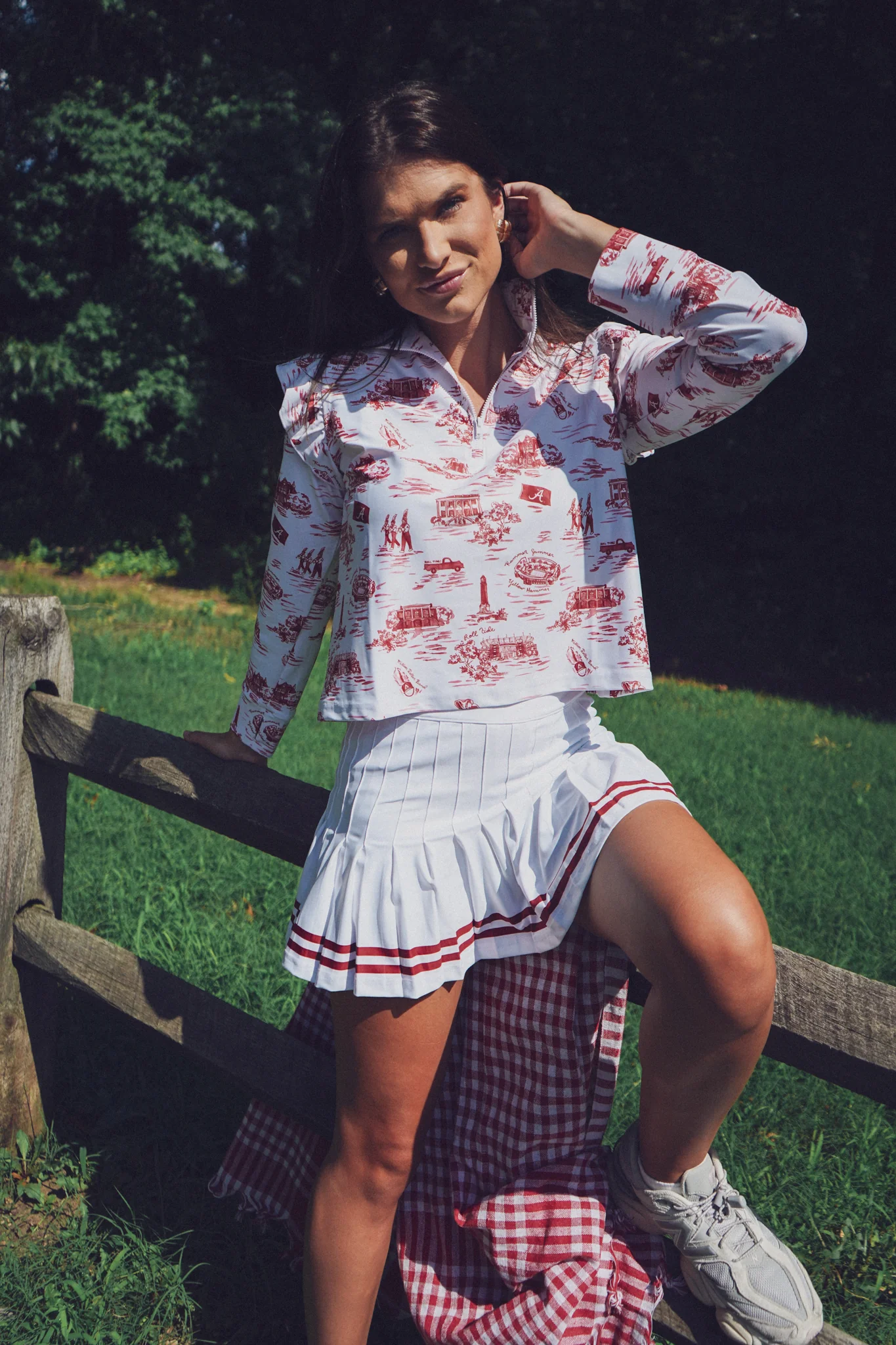 Grayson 1/4 Zip Pullover - Alabama Toile - Image 3