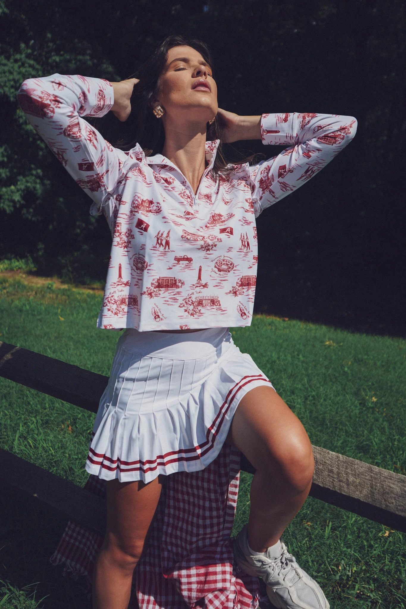 Grayson 1/4 Zip Pullover - Alabama Toile - Image 7