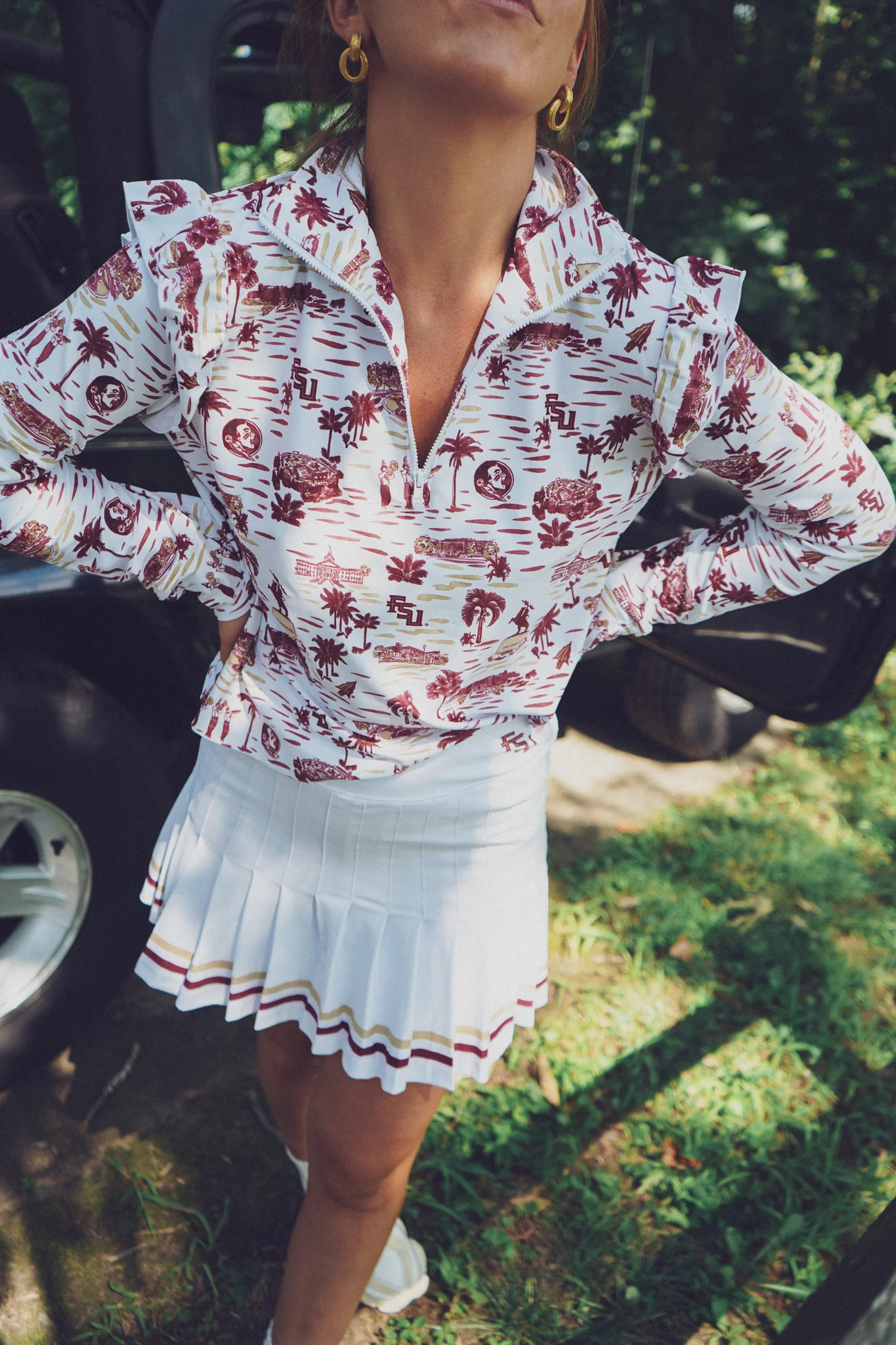 Grayson 1/4 Zip Pullover - Florida State Toile - Image 4