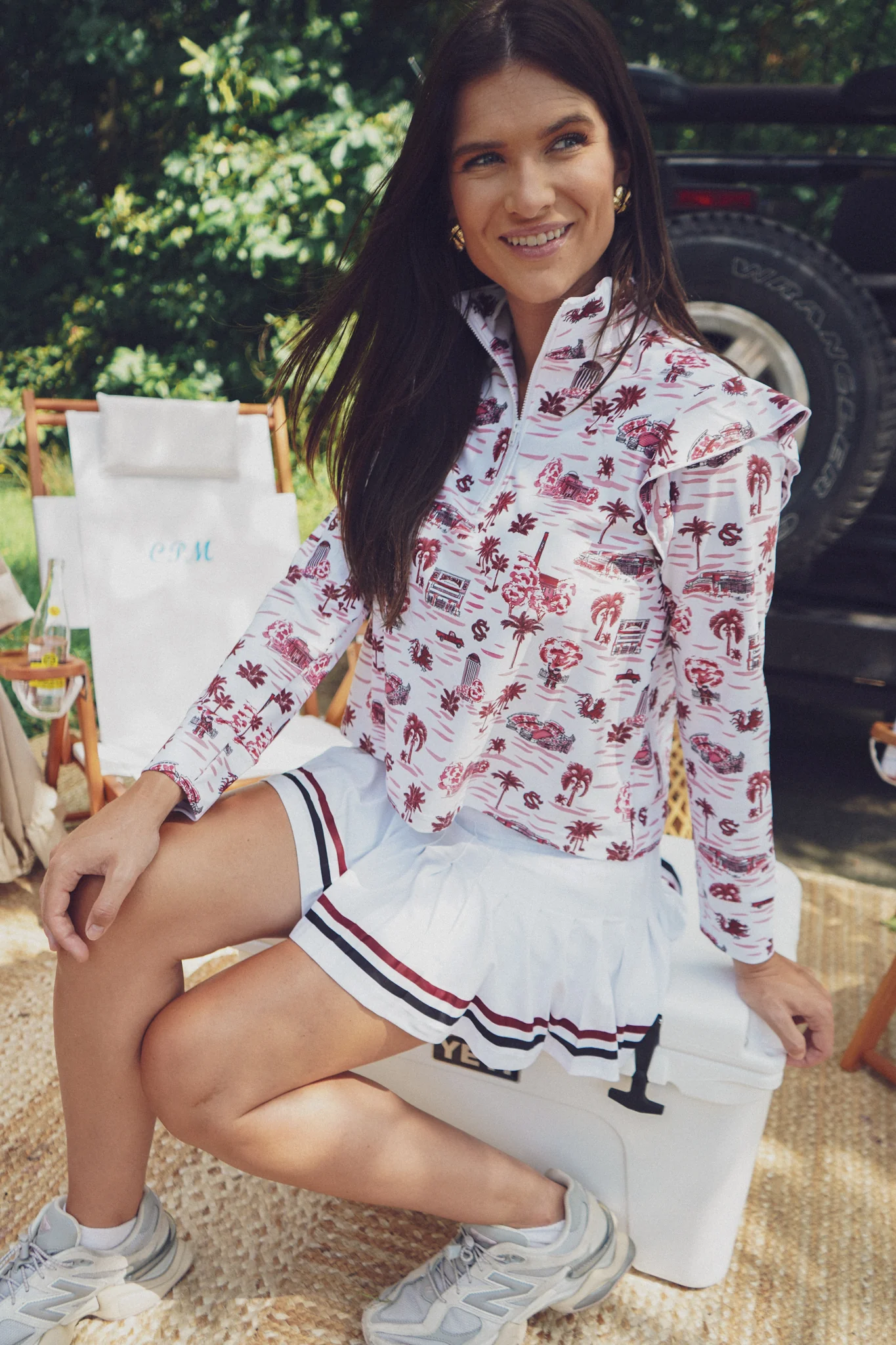 Grayson 1/4 Zip Pullover - South Carolina Toile - Image 9