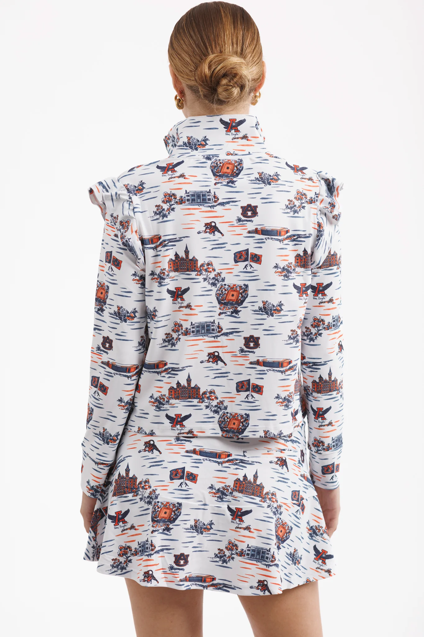 Grayson 1/4 Zip Pullover - Auburn Toile - Image 8