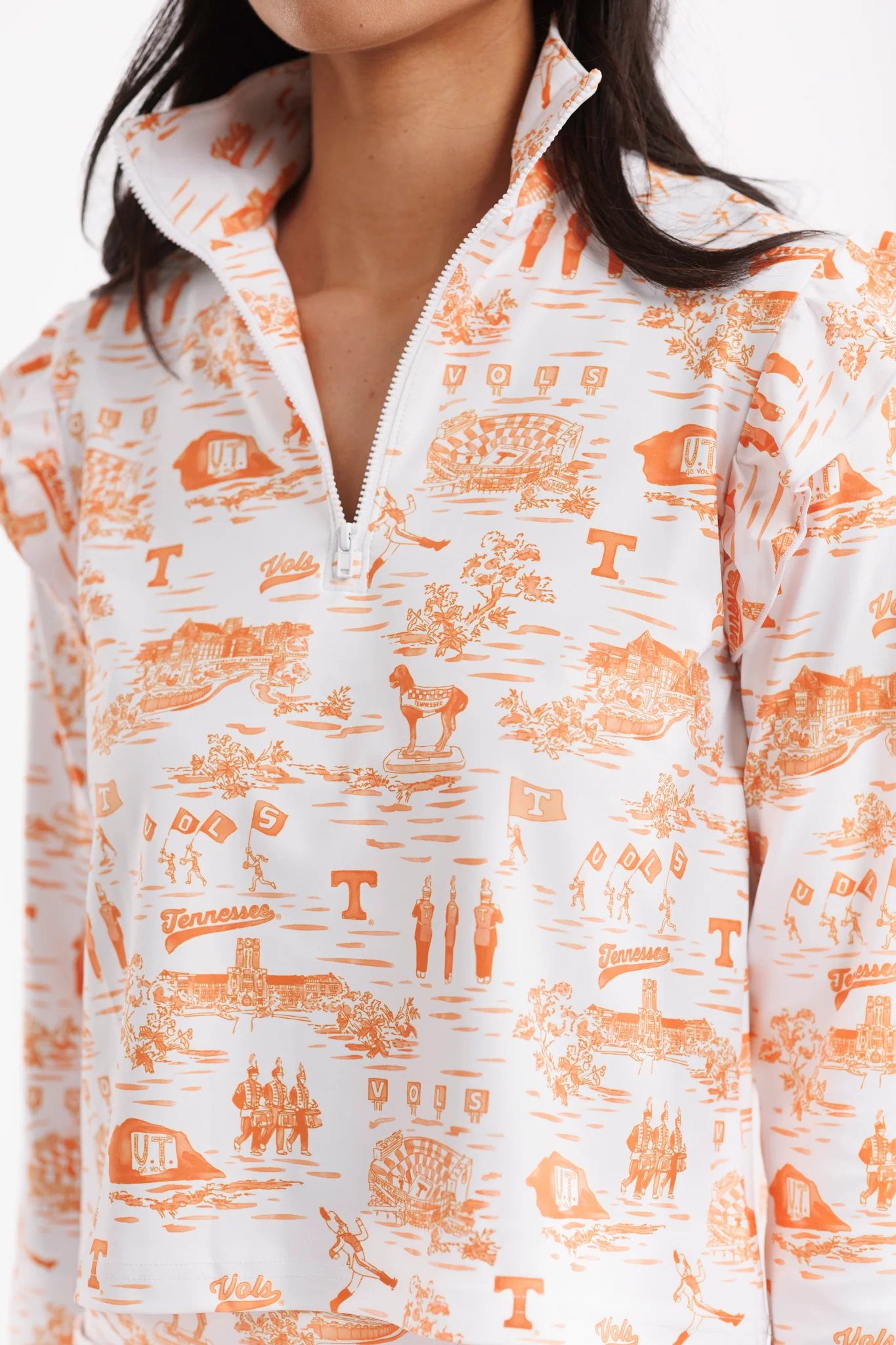 Grayson 1/4 Zip Pullover - Tennessee Toile - Image 10