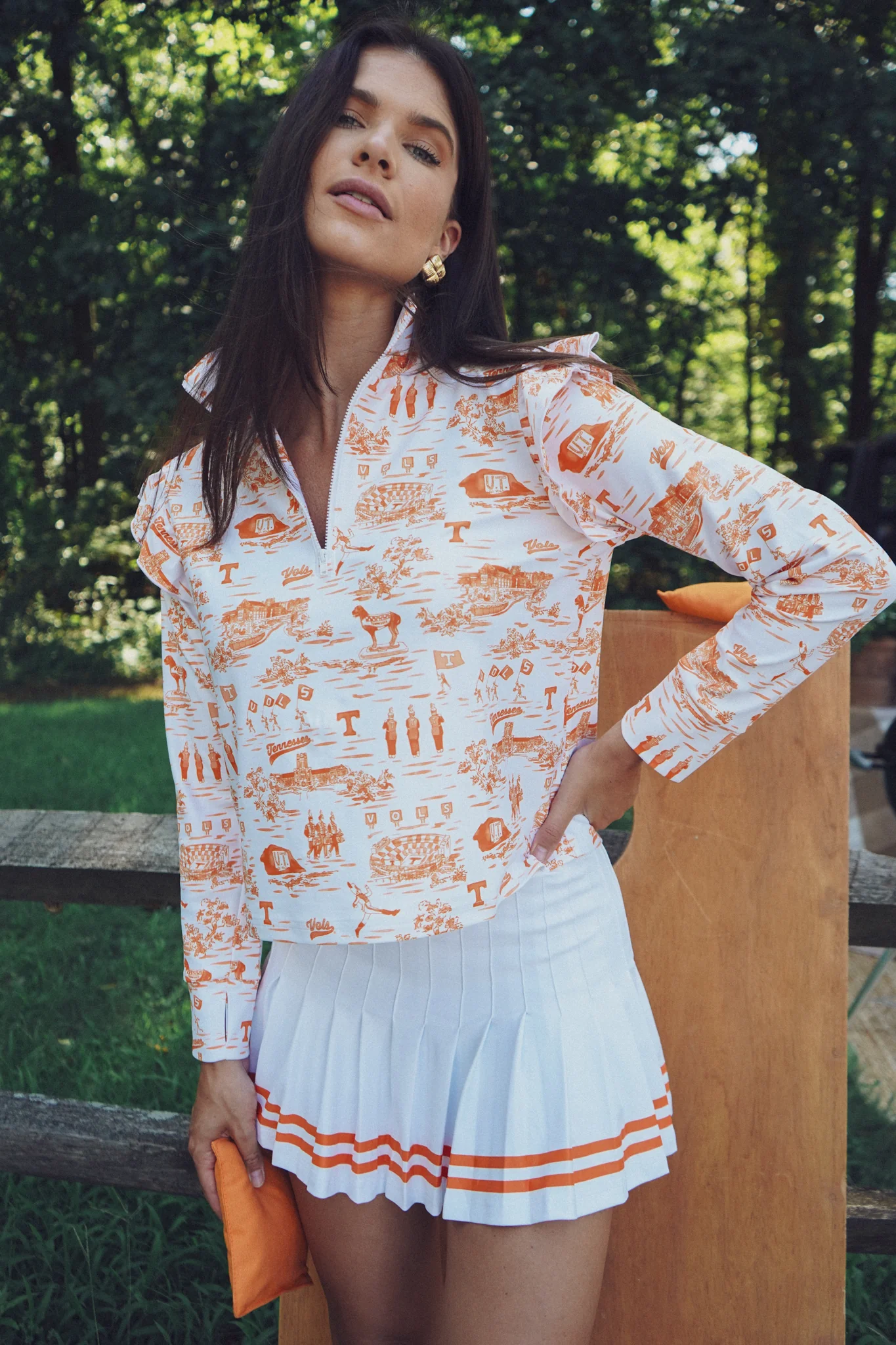Grayson 1/4 Zip Pullover - Tennessee Toile - Image 8