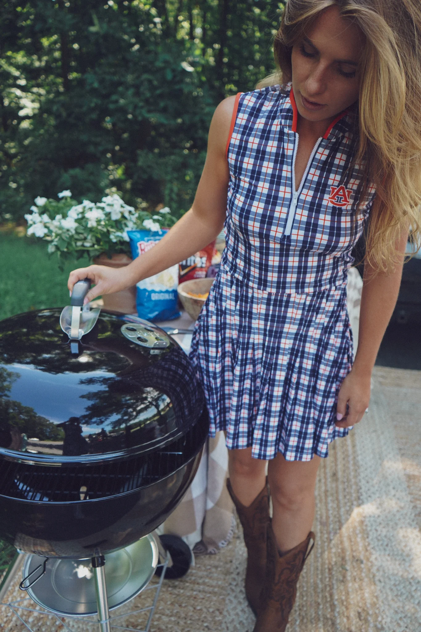 Mackenzie Dress - Auburn Plaid - Image 3