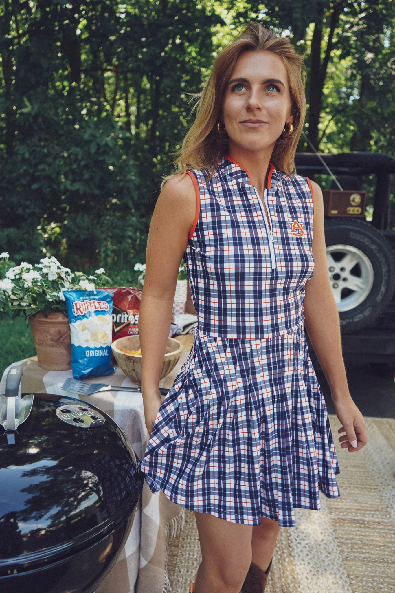 Mackenzie Dress - Auburn Plaid - Image 4