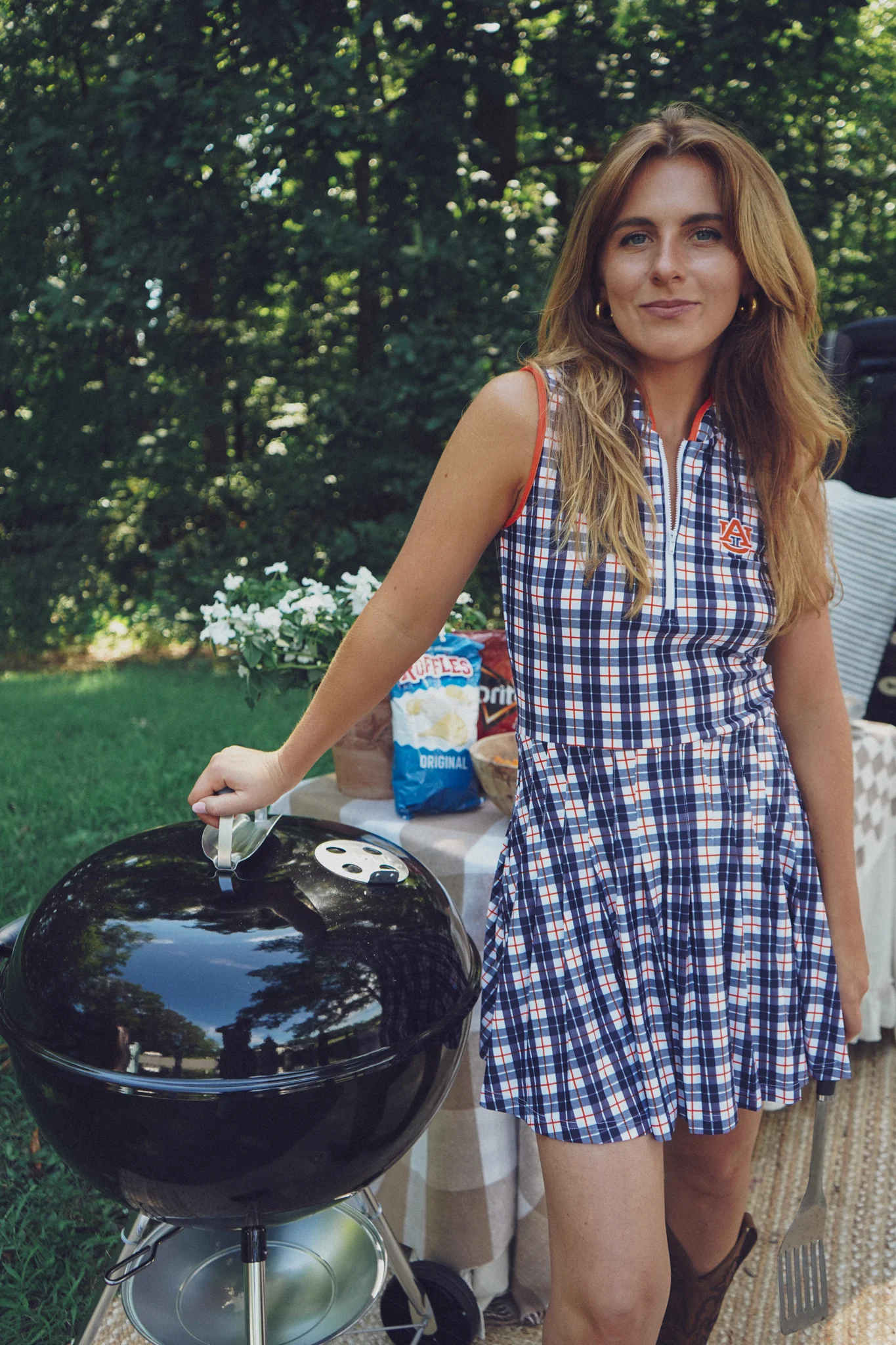 Mackenzie Dress - Auburn Plaid - Image 7