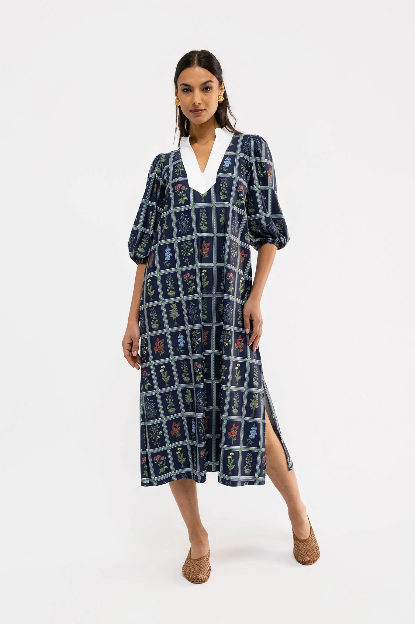 Brooks Dress - Gardeners Window Nvy - Image 3