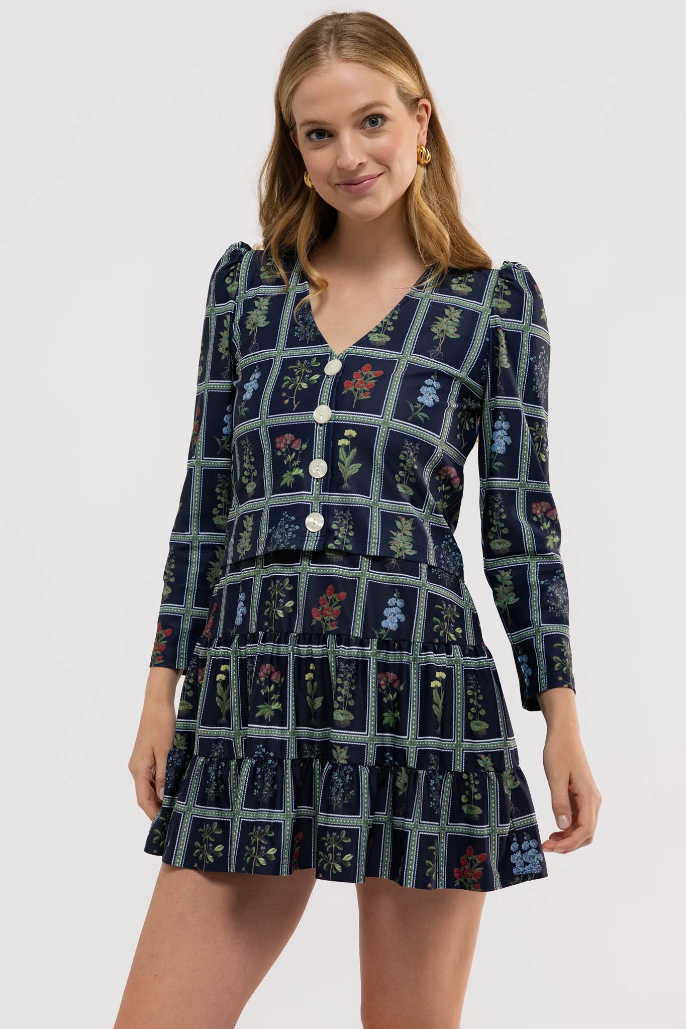 Jackie Top - Gardeners Window Navy - Image 3