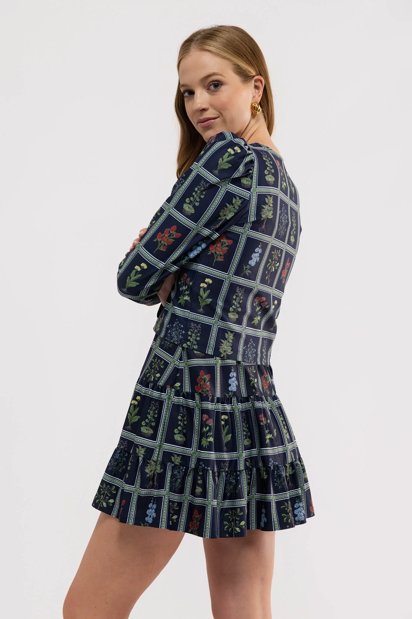 Jackie Top - Gardeners Window Navy - Image 5