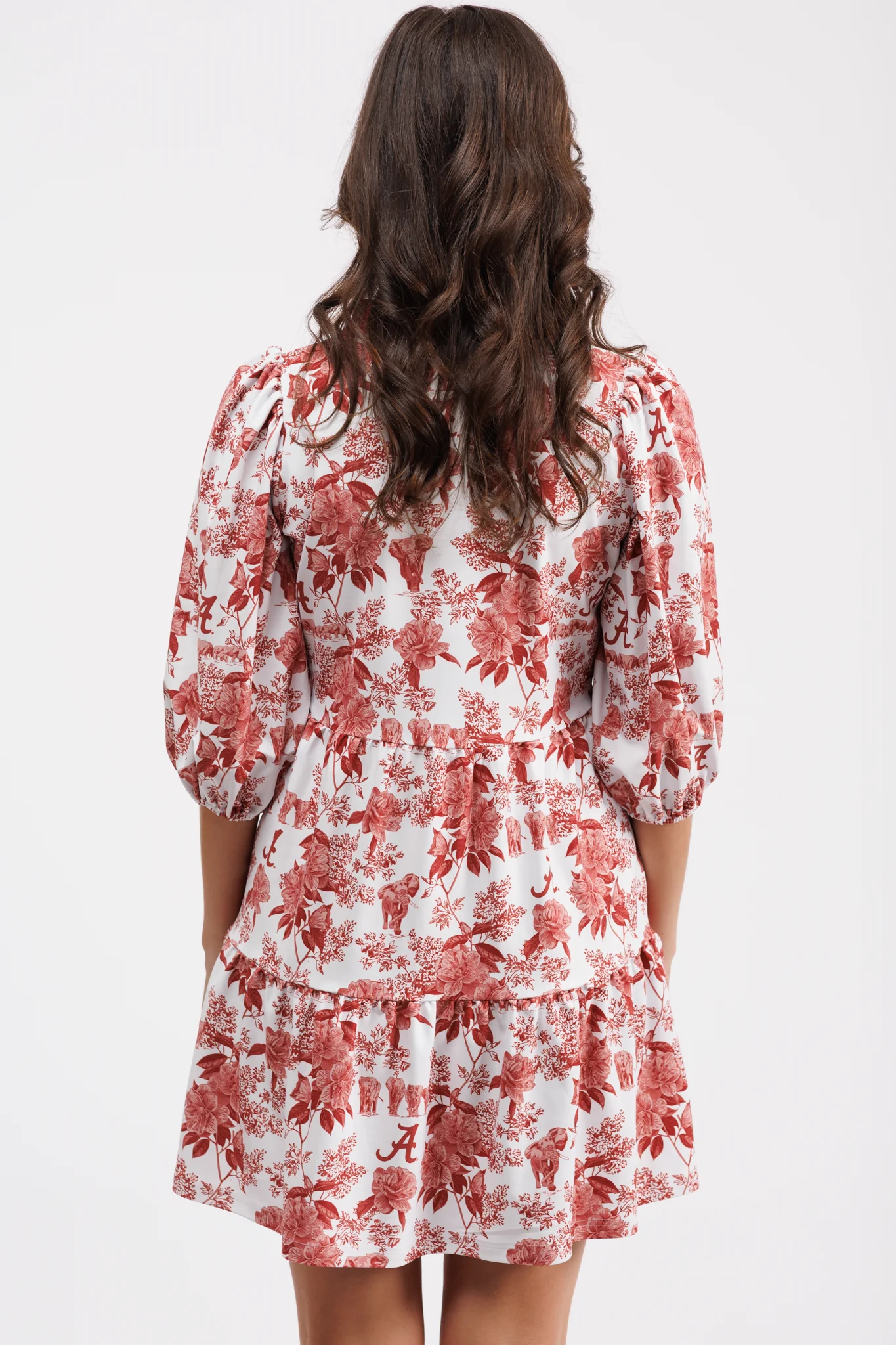 Tory Dress - Alabama Botanical/Alabama Crimson - Image 3